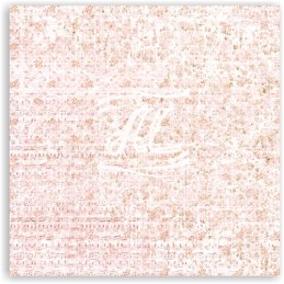 Лист односторонней бумаги для скрапбукинга Flower music из коллекции Pink Flower Collection, 15*15 см.