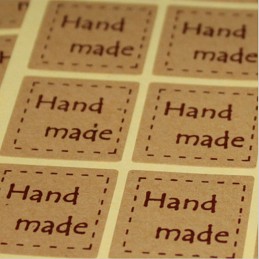 Лист крафтовых наклеек Hand made Лист крафтовых наклеек Hand made
