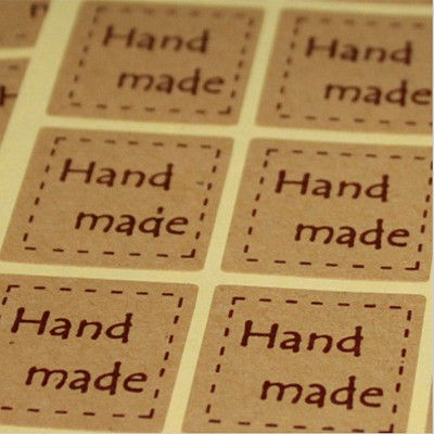 Лист крафтовых наклеек Hand made Лист крафтовых наклеек Hand made