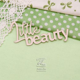 Чипборд надпись "Little beauty"