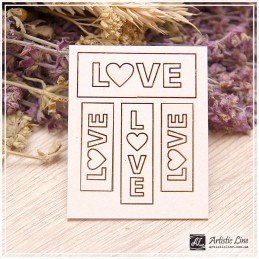 Набор чипборда "Надписи Love"